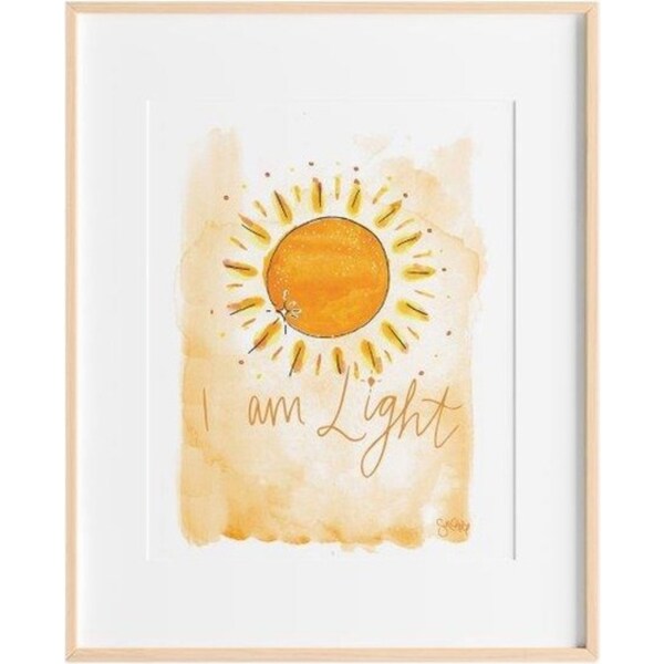 SunChild I am Light Art Print Kids Home/Room Indoor Decorative Display A5