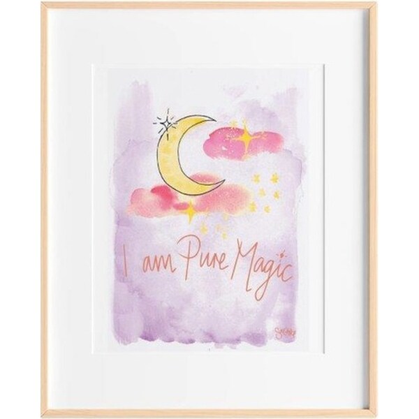 SunChild I am Pure Magic Art Print Kids Room Indoor Decorative Display A5