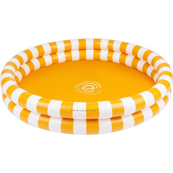 Swim Essentials Kids Inflatable Swimming Pool 100cm Round Yellow Stripes