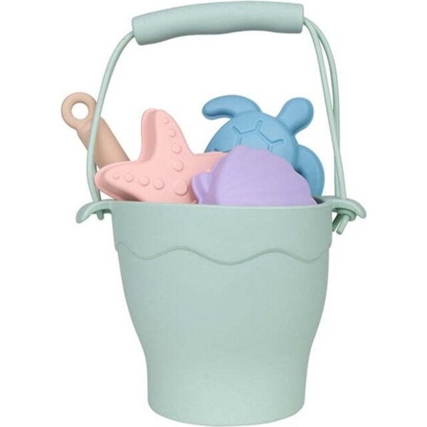 5pc Swim Essentials Kids Beach Bucket Sandpit Outdoor Toy Set Sea Animals