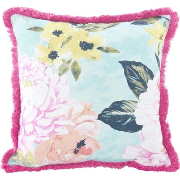 MM Linen Ravello Cushion Pillow Decorative Home Bedding 50x50cm Square Aqua