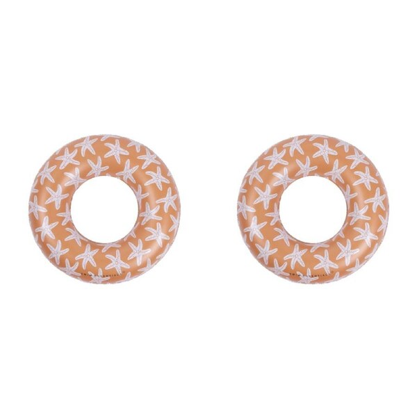 2x Swim Essentials Kids Inflatable Swim Ring Pool Floater 55cm Sea Star 3-6y