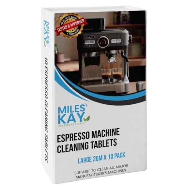 Miles Kay Espresso Coffee Cleaning Tablets (10 pack x 2gram) - For all Machines