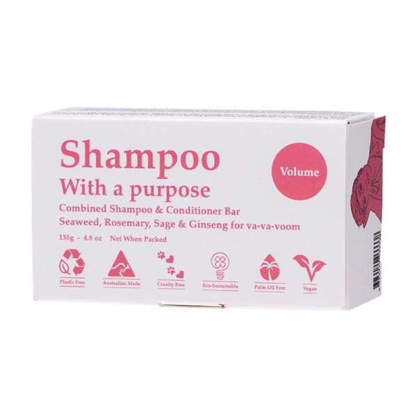 Shampoo With A Purpose Shampoo & Conditioner Bar Volume 135g