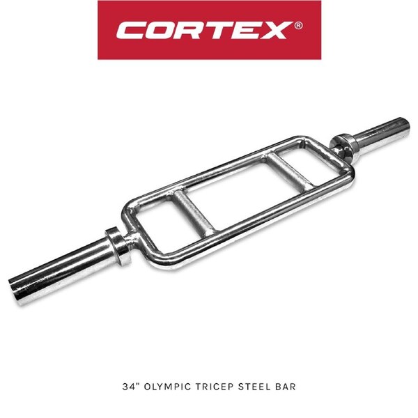CORTEX Olympic Tricep Bar with Spring Collar