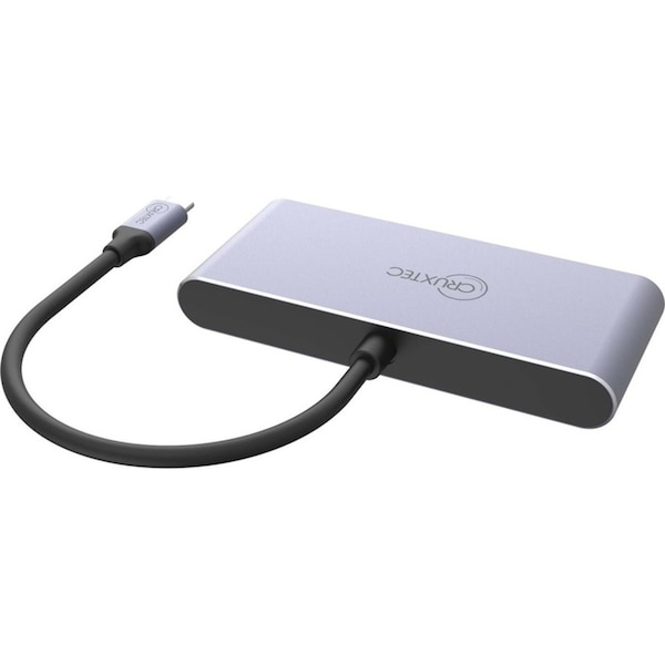 Cruxtec USB-C to 3x DisplayPort Multi-Monitor 8K Compact Hub Splitter Adapter