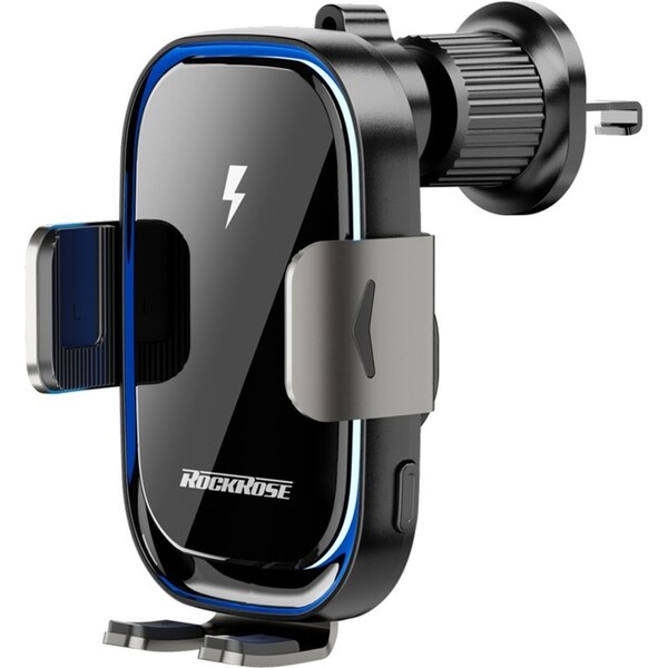 Rockrose Gravity Pro Max 15W Wireless Android Car Charger w/ Air Vent Stand