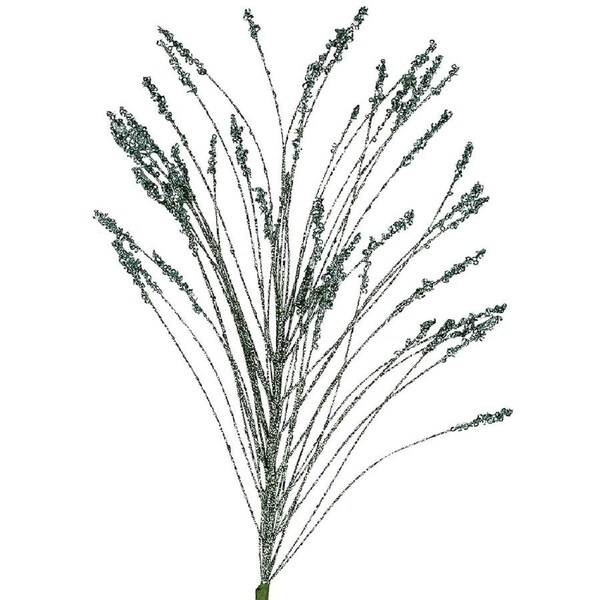 63cm Mint Green Lavender With Glitter & Sequins Long Christmas Stem