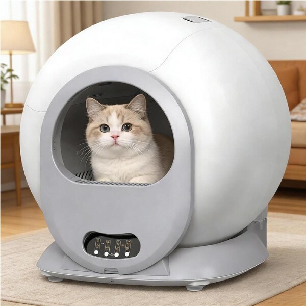Advwin Automatic Self-Cleaning Cat Litter Box with WiFi App Control/Odor-Removal 65L Extra Large Smart Cat Litter Box