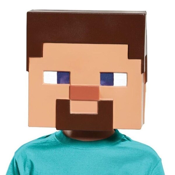 Minecraft Steve Half Mask