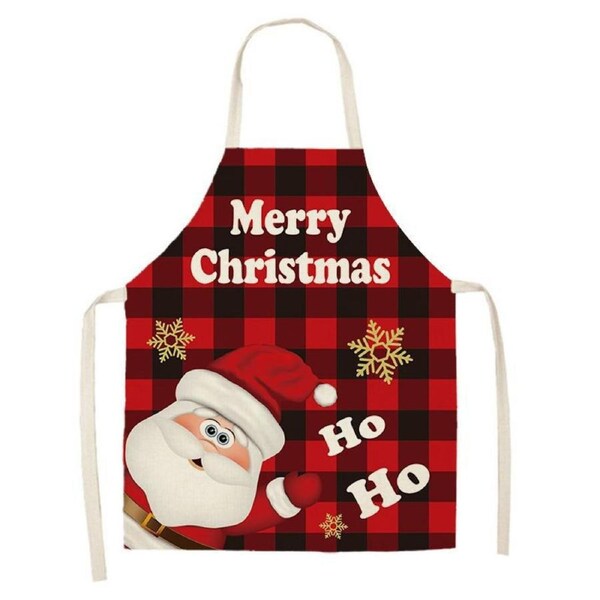 Nevenka Christmas Kitchen Cooking Aprons Baking Grilling Aprons-A15 55X68CM