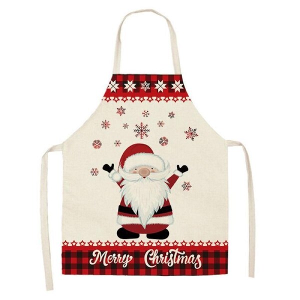 Nevenka Christmas Kitchen Cooking Aprons Baking Grilling Aprons-A19 55X68CM