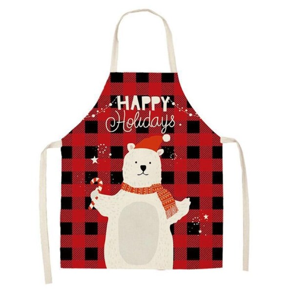 Nevenka Christmas Kitchen Cooking Aprons Baking Grilling Aprons-A35 55X68CM