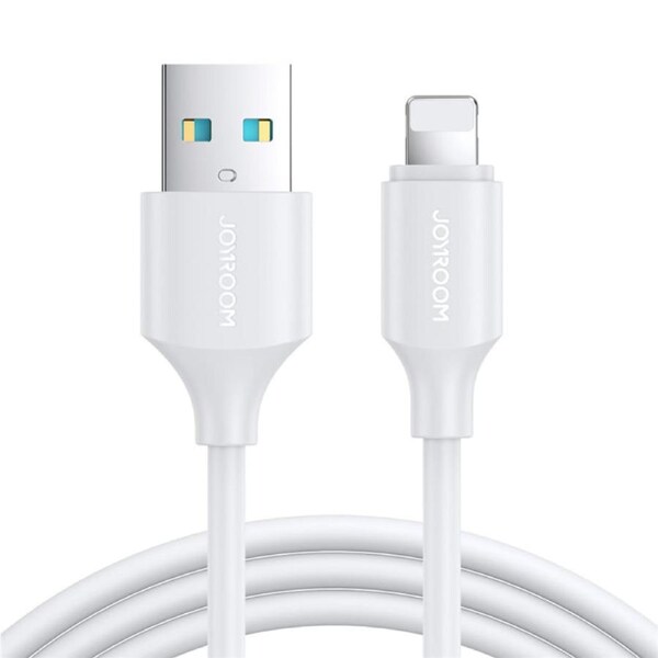 Nevenka USB A to Lightning 2.4A Fast Charging Cable for iPhone 14 13 Pro Max iPad-White 0.25m