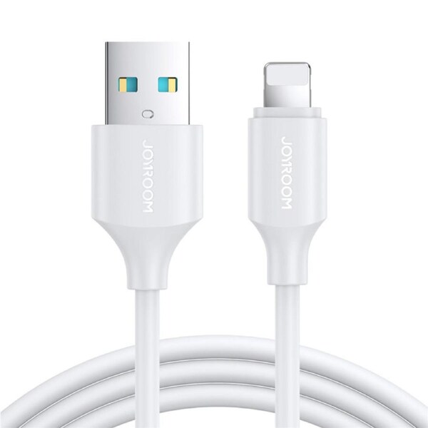 Nevenka USB A to Lightning 2.4A Fast Charging Cable for iPhone 14 13 Pro Max iPad-White 1m