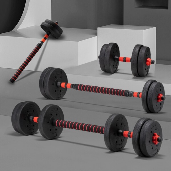 ProPulse 15KG Adjustable Dumbbell Barbell Set Home Gym Weights Exercise