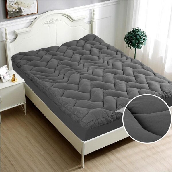Ramesses 1000GSM Charcoal Mattress Topper King