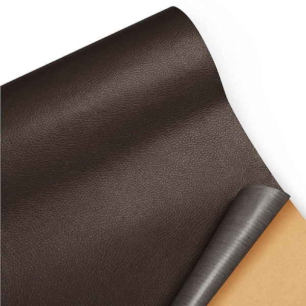 Self Adhesive Leather Repair Patch Couch Sofa Car Seat Chair Renovation Sticker 50cmX137cm (6 Colours) Light Brown