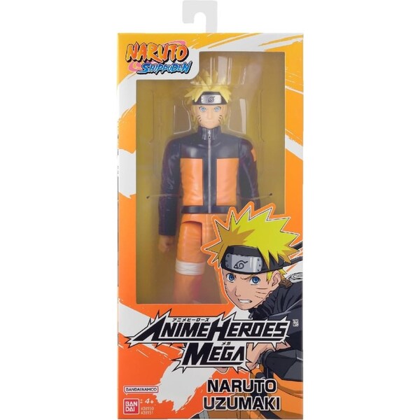 Bandai Anime Heroes Mega Naruto Uzumaki Figure