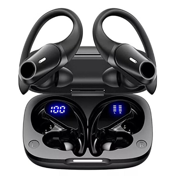Sweatproof Wireless Earbuds Bluetooth Earphones Headphones Sport Gym Earbuds with LCD Display