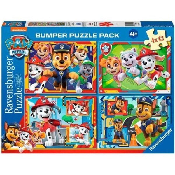 Ravensburger - Paw Patrol Bumper 4 Pack 4x42 Puzzle