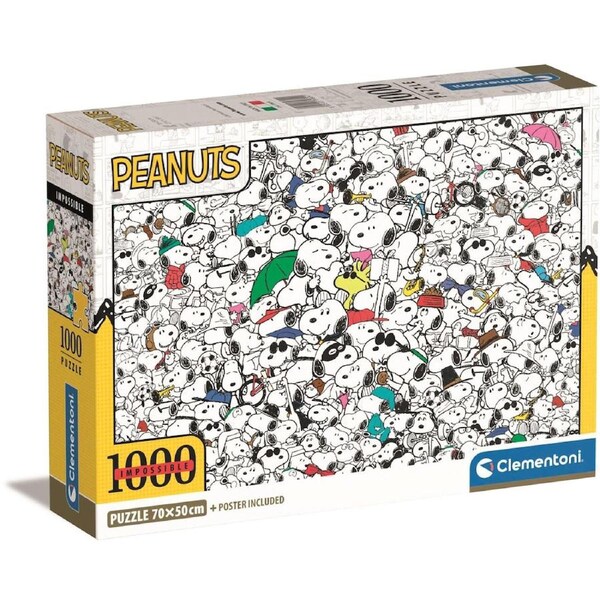Clementoni Puzzle Impossible Compact Peanuts 1000 Piece Puzzle