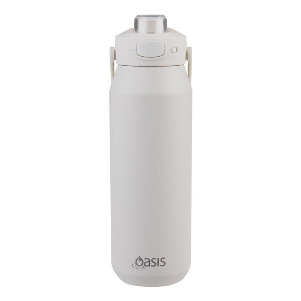 Oasis Capri Stainless Steel Ceramic Lined Insulated Drink Bottle 750ml Alabaster