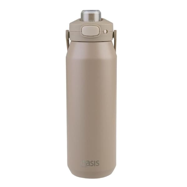 Oasis Capri Stainless Steel Ceramic Lined Insulated Drink Bottle 750ml - Latte