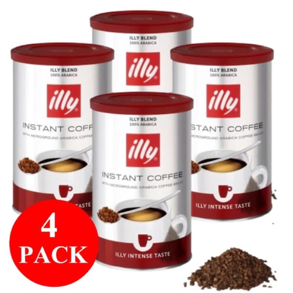 4 x illy Intense Instant Coffee 95g