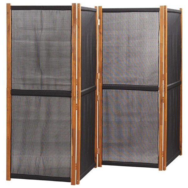 4-Panel Room Divider Foldable Privacy Screen Indoor Outdoor Partition 280x180cm