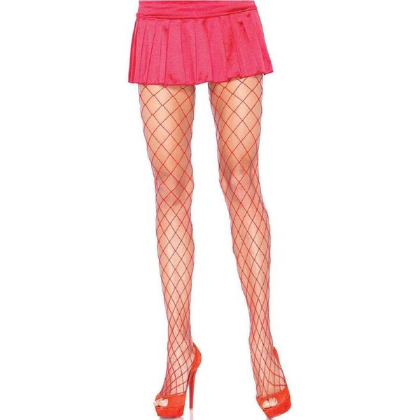 Red Diamond Fence Net Stockings
