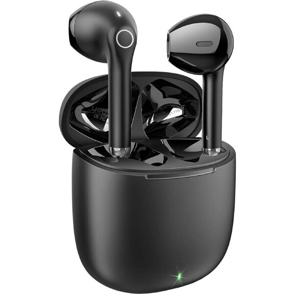 Wireless Earbuds, Wireless Earphones, IPX5 Waterproof Bluetooth Earphones 5.1 Built-in Microphone, Bluetooth Earbuds Touch Control, 25 Hrs with USB-C Charging