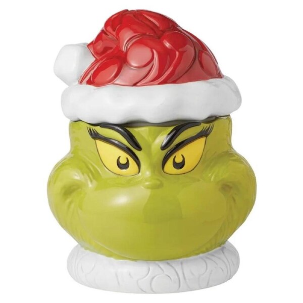 Dr Seuss The Grinch by Jim Shore - Grinch Naughty/Nice Cookie Jar