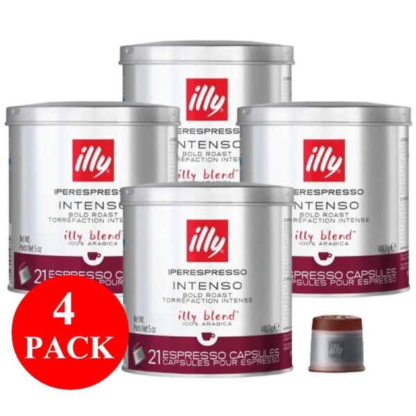 4 x illy Intenso Iperespresso Capsules 21ps 140g