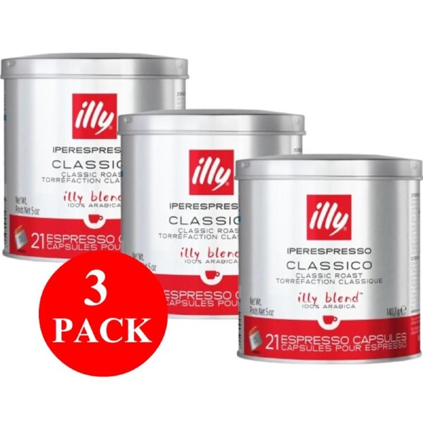 3 x illy Classico Iperespresso Capsules 21pcs 140g