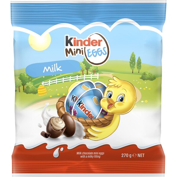 Kinder Easter Milk Chocolate with Milky Filling Mini Eggs Bag 270g
