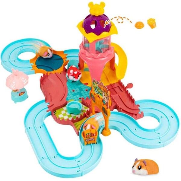 Hamster Racing Track Toy Set For Children Electric Hamsters Game Toys Kids Educational Gift For Christmas Birthday