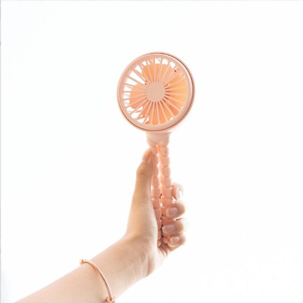 Portable Fan Electric Rechargeable Portable Fan Desk Fan-pink