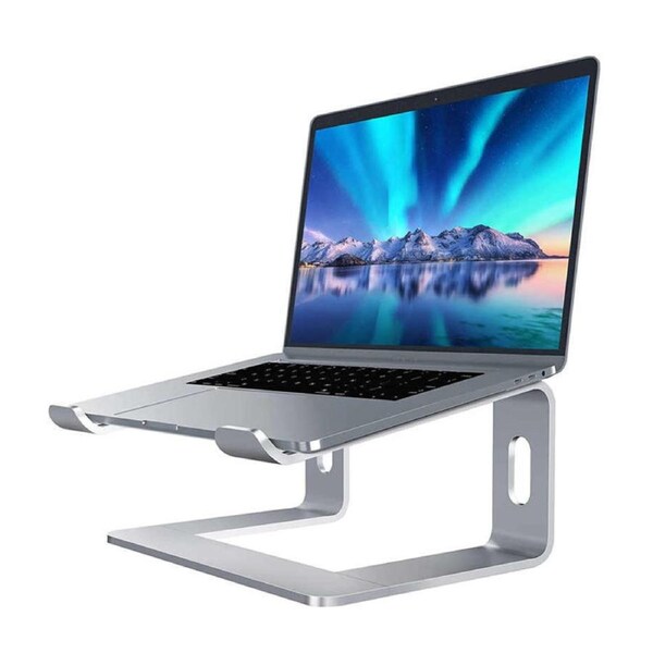 Nevenka Laptop Desk Stand Metal Holder for 10 to 15.6 Inches Macbook Notebook-Sliver S