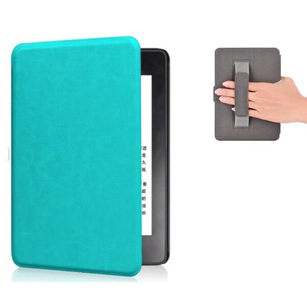 StylePro Kindle Paperwhite 7" & Colorsoft 7" case with hand-strap, ice blue