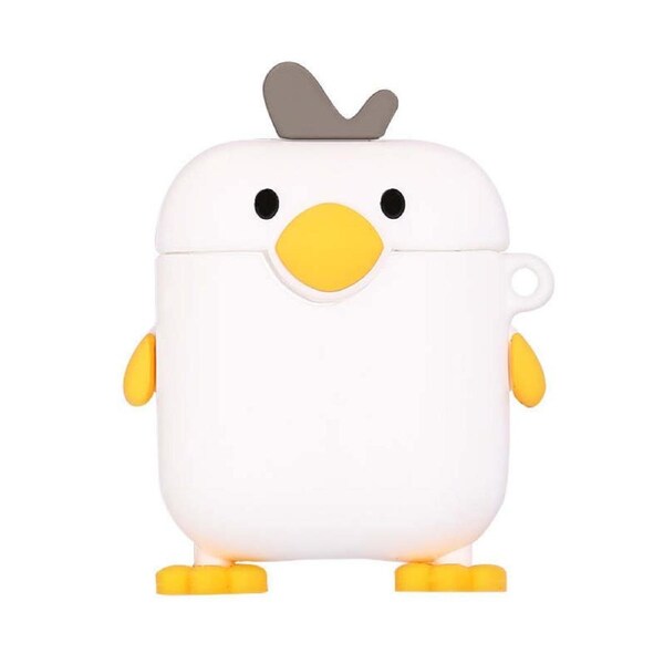 Nevenka Cute Cartoon Silicone AirPods Case Chick Shape Cover for Airpods 1/2/Pro-Standing Duck AirPodsPro