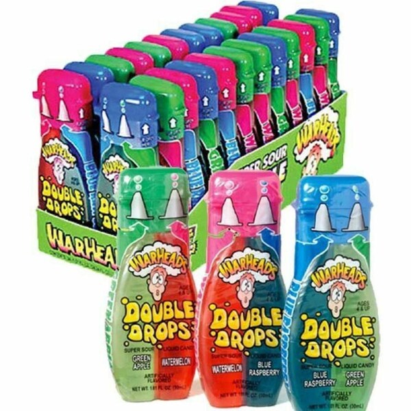 Warheads Super Sour Double Drops Liquid Candy 30ml X 24 Units