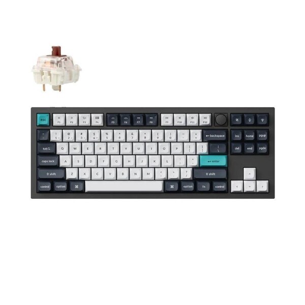 Keychron Q3 Max Hot-Swappable Keyboard (Black) (Brown Switch)