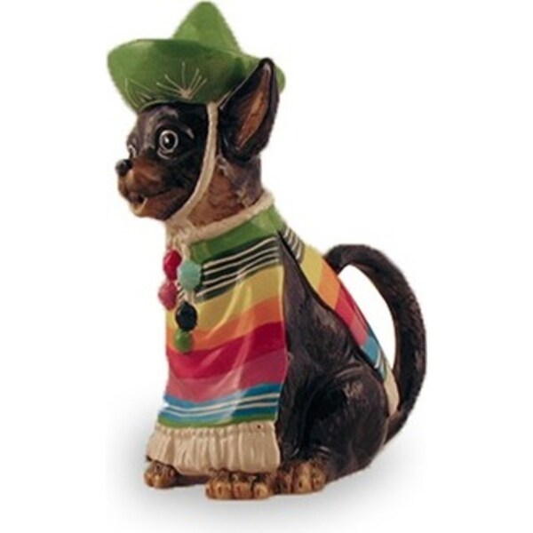 Chihuahua Teapot Decorative Coffee/Tea Container w/ Handle Stoneware 25cm