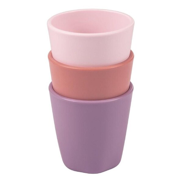Tiny Twinkle - Tableware 3 Pack Cup Set - Pastel Pink, Rose & Lavender