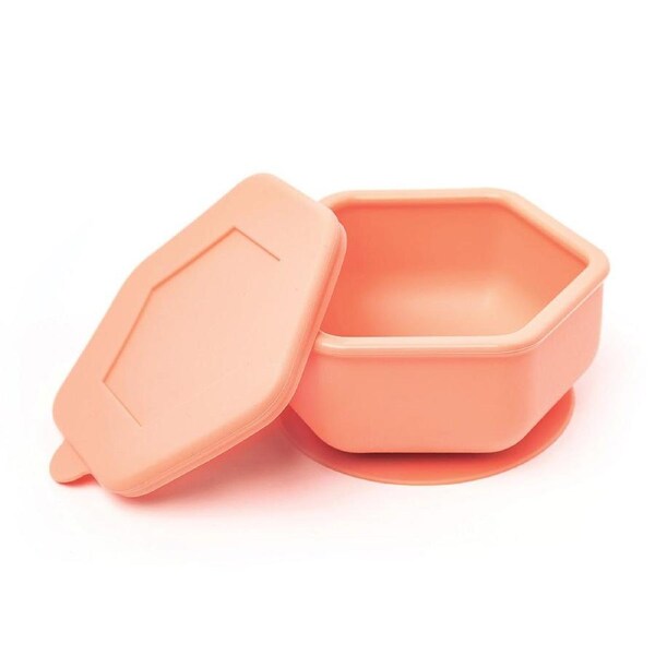 Tiny Twinkle - Silicone Suction Bowl and Lid Set - Coral