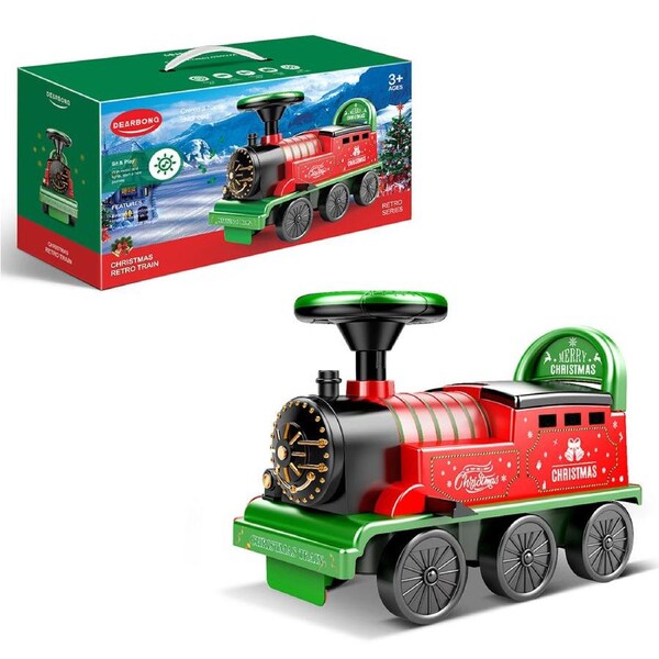 Kids Ride On Train Toy Car Toddler Walker 6 Wheels Extra Music 3-Color Light -2018D