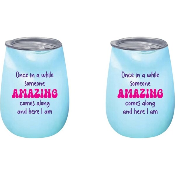 2x Once In A While Someone 360ml S/Steel Double Walled Tumbler Insulated Mug