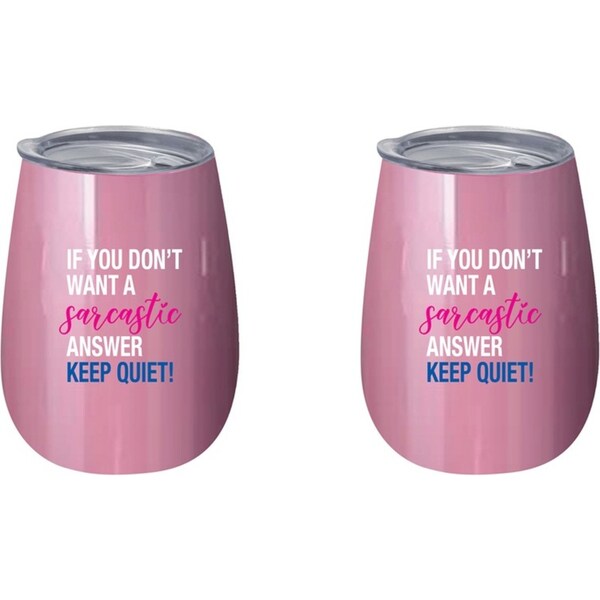 2x If You Dont Want A Sarca 360ml S/Steel Double Walled Tumbler Insulated Mug