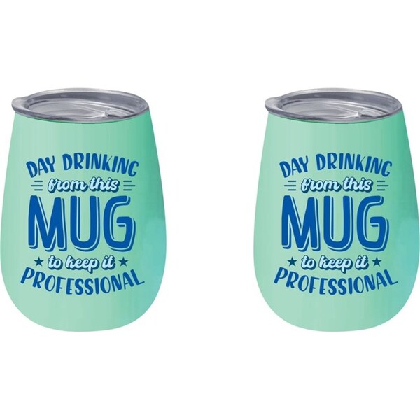 2x Day Drinking 360ml Stainless Steel Double Walled Tumbler Insulated Cup/Mug